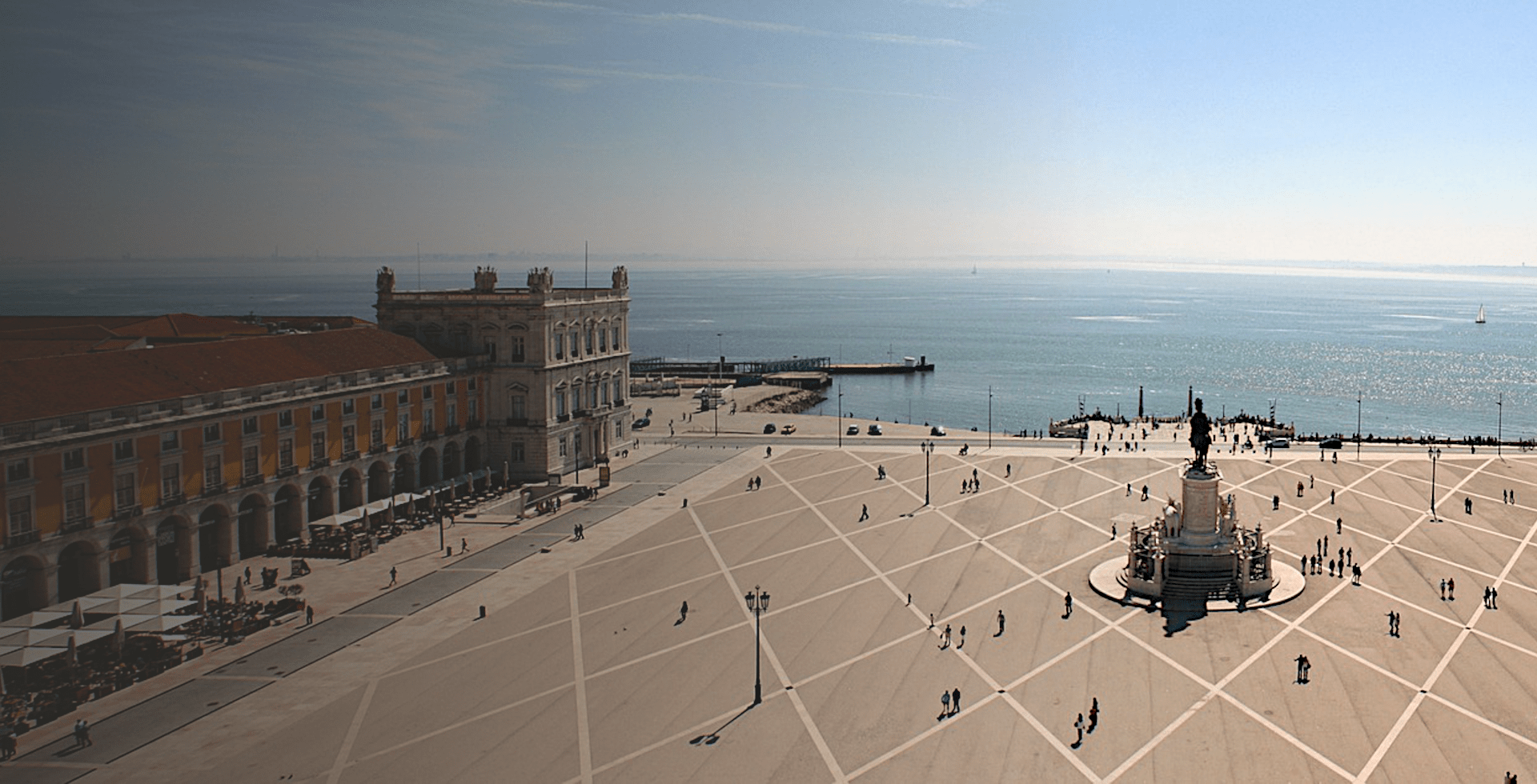 Plaza on the beach front